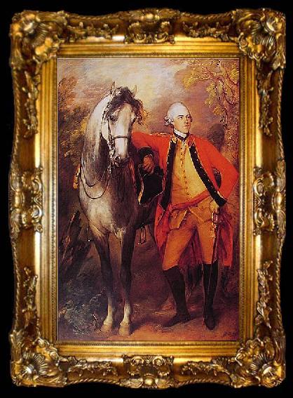 framed  Thomas Gainsborough Portrait of Edward Ligonier, ta009-2